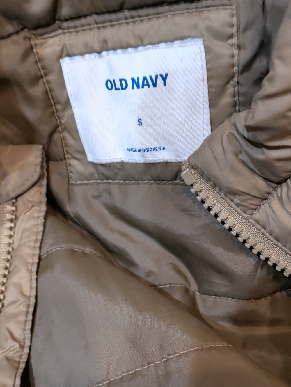 Old Navy Kids' Tan Puffer Jacket
